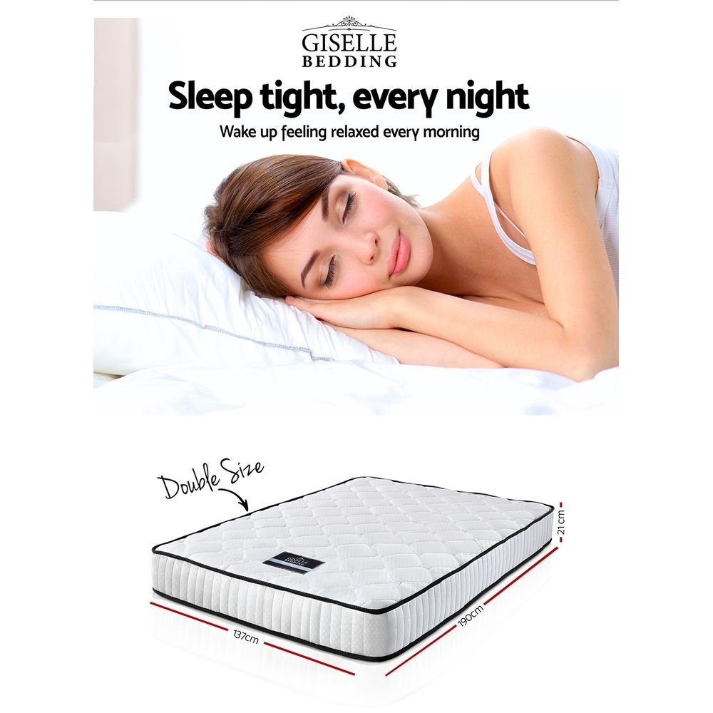 Giselle Bedding 21cm Mattress Tight Top Double