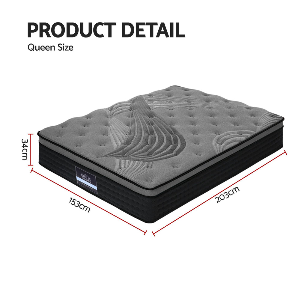 Funda de colchón de bambú Giselle Bedding de 34 cm tamaño Queen