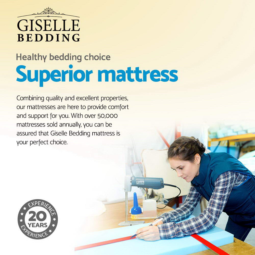 Giselle Bedding 34cm Mattress Bamboo Cover Single