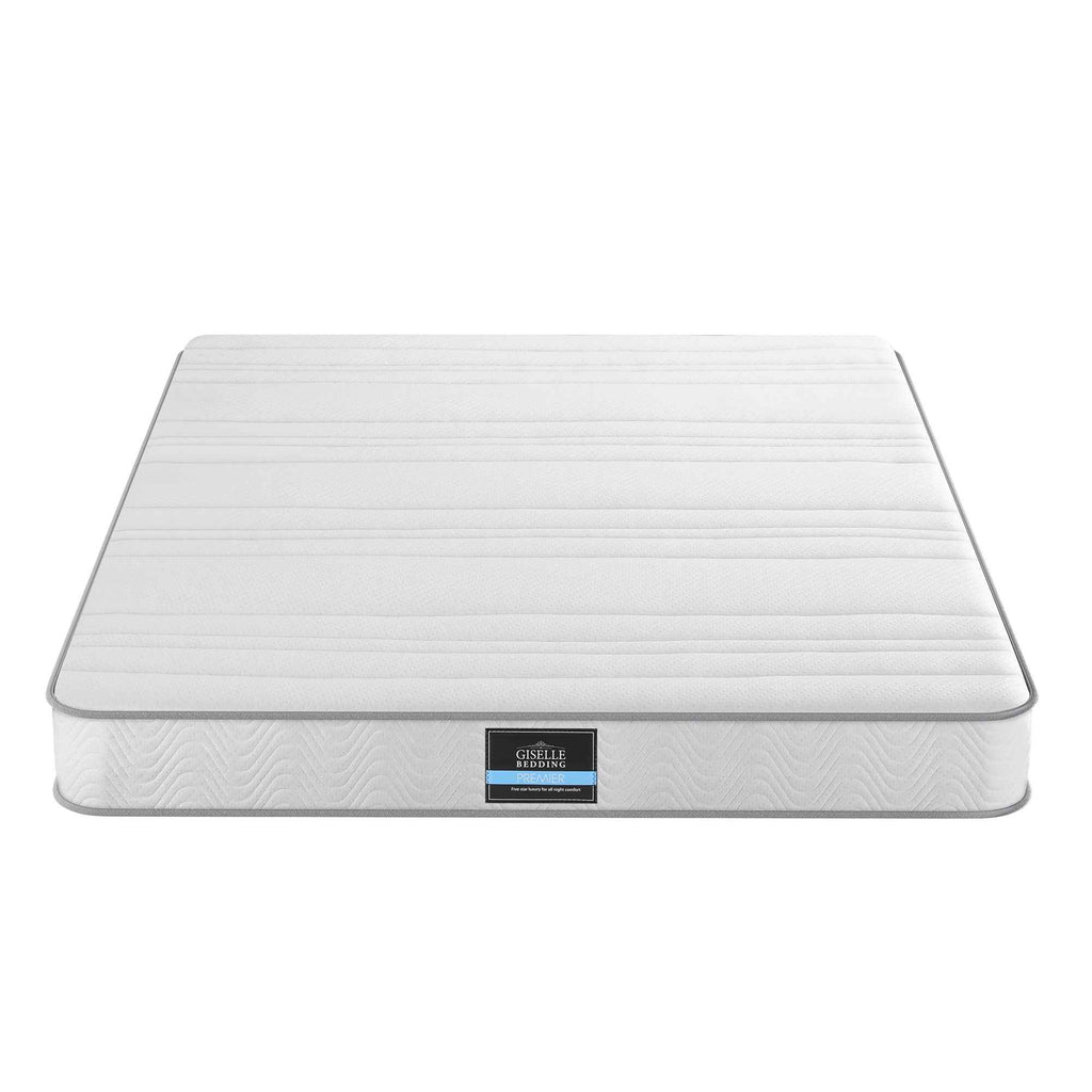 Giselle King Mattress 20cm with Reinforced Edge Support Egg-Crate Foam