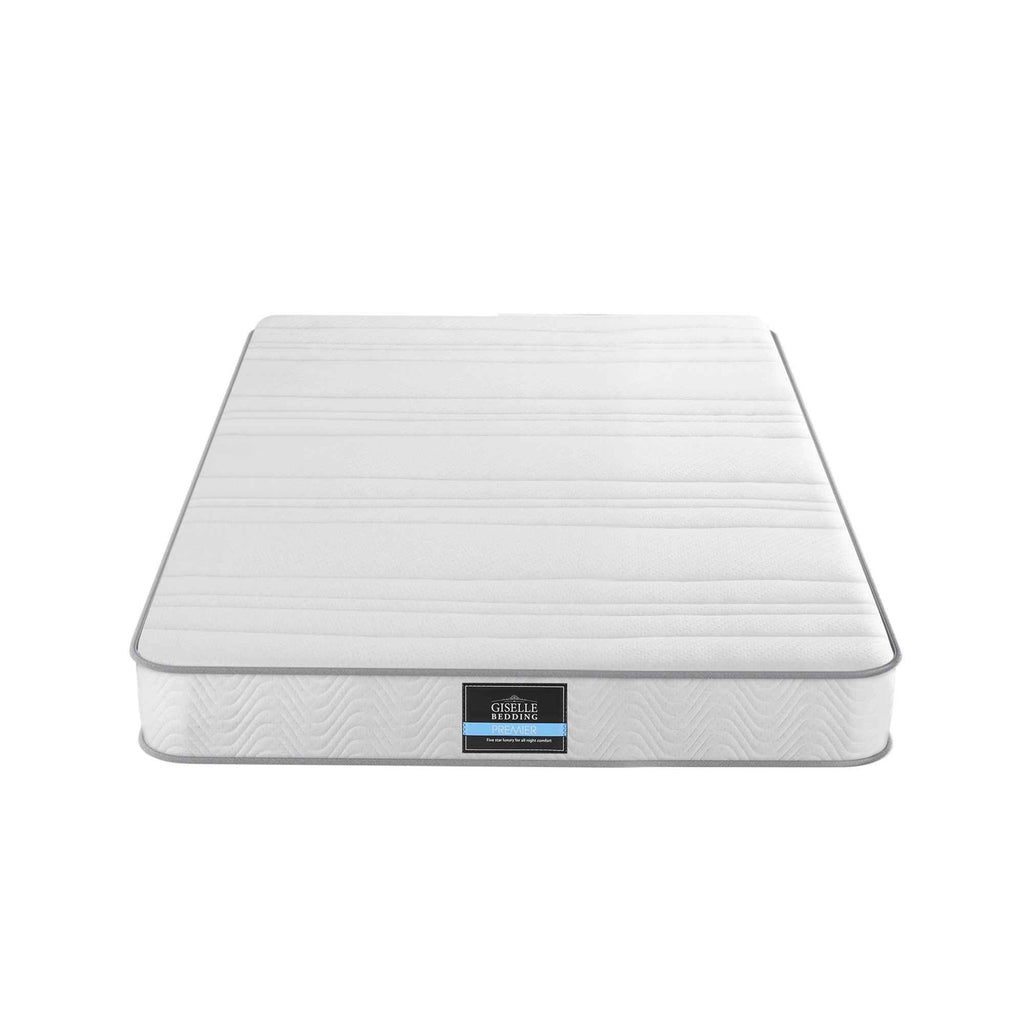 Giselle Single Mattress 20cm with Reinforced Edge Support Egg-Crate Foam