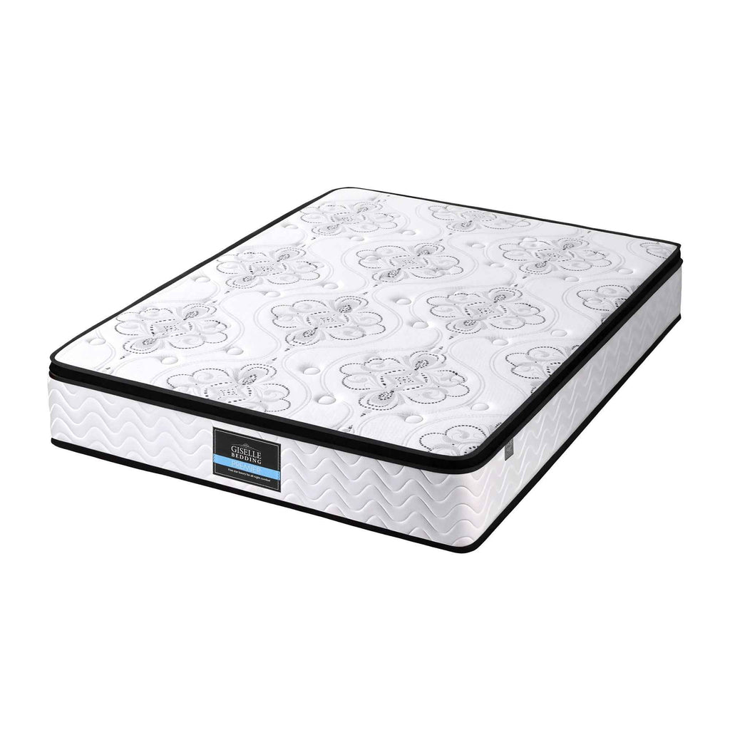 Giselle Bedding 30cm Mattress Pocket Spring Medium Firm Foam Euro Top Double