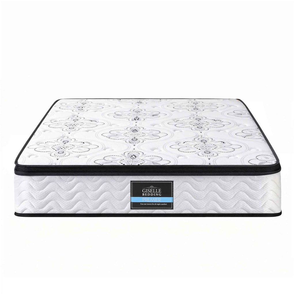 Giselle Bedding 30cm Mattress Pocket Spring Medium Firm Foam Euro Top Double