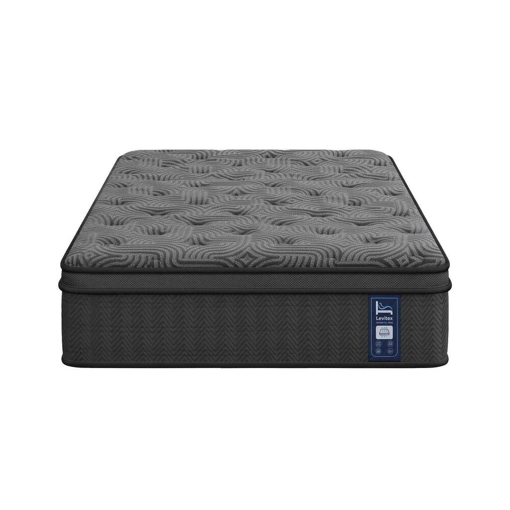 Levitex 34 cm Pocket Spring Mattress with Reinforced Edge Support & 5-Zone Pressure Relief Breathable Gel Memory Foam Hybrid Mattress for Back Pain ‌King Single