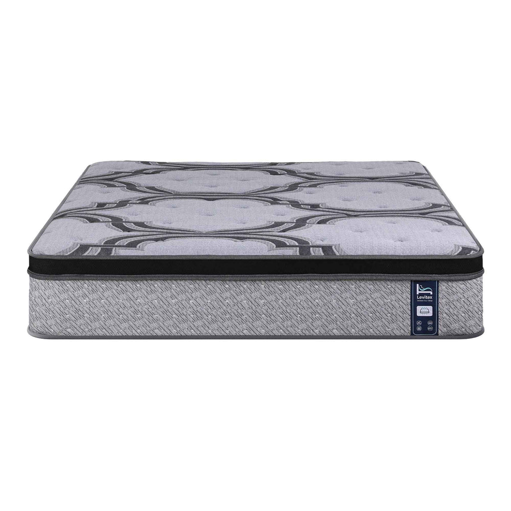Levitex 5-Zone Pocket Spring Mattress with Latex & Memory Foam 7.5 Firm Hybrid Mattress for Extra Lumbar & Shoulder Support 34 cm Thickness Double