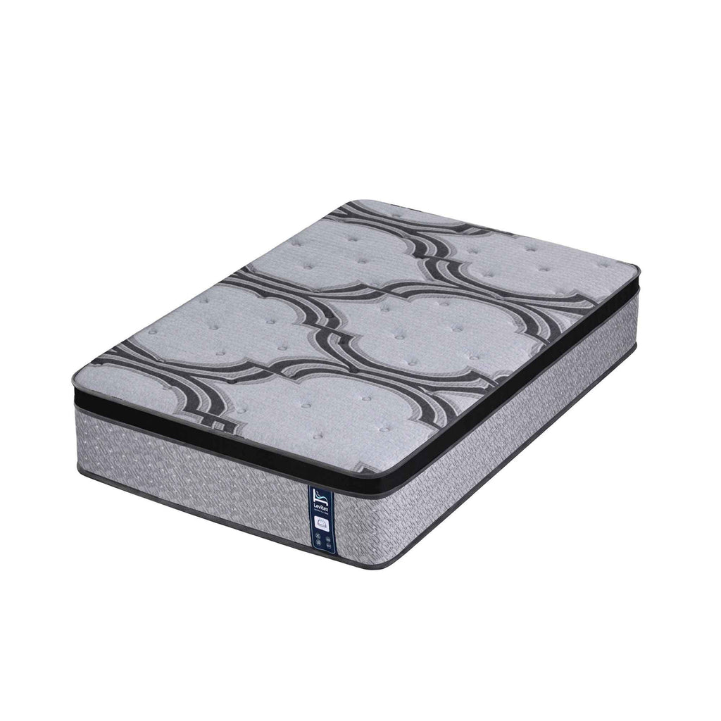 Levitex 5-Zone Pocket Spring Mattress with Latex & Memory Foam 7.5 Firm Hybrid Mattress for Extra Lumbar & Shoulder Support 34 cm Thickness King Single