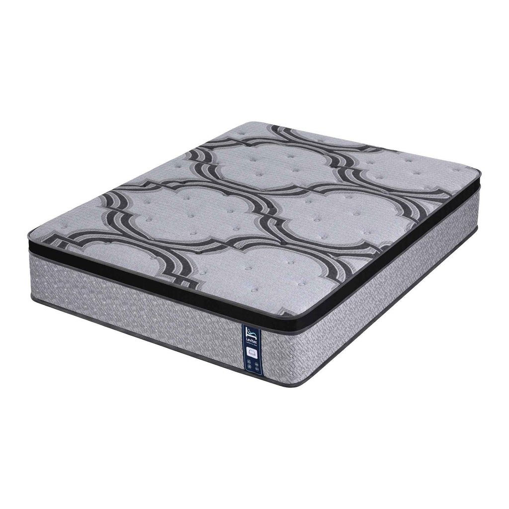 Levitex 5-Zone Pocket Spring Mattress with Latex & Memory Foam 7.5 Firm Hybrid Mattress for Extra Lumbar & Shoulder Support 34 cm Thickness Queen