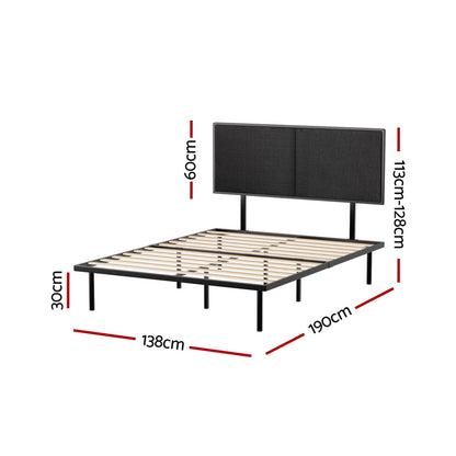 Artiss Bed Frame Double Size Metal Frame NOE