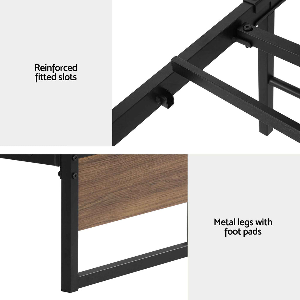 Artiss Bed Frame Metal Frame King Single Bed Base 2 Drawers OSLO