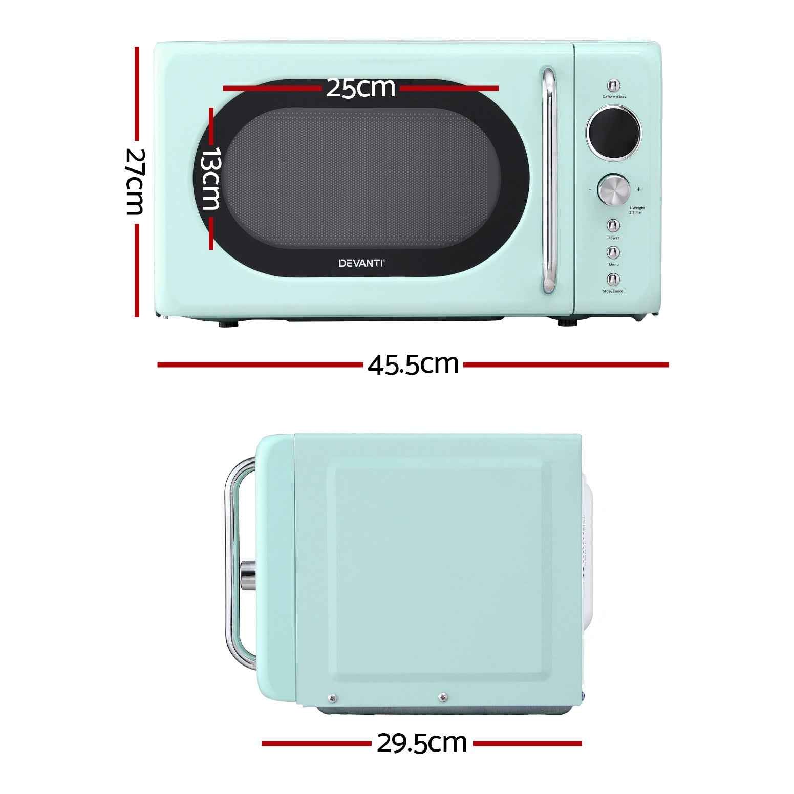 Devanti 20L Microwave Oven 700W Green