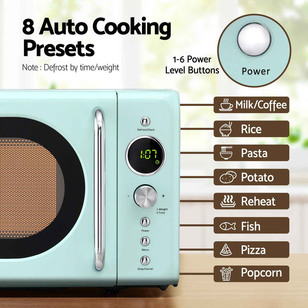 Devanti 20L Microwave Oven 700W Green