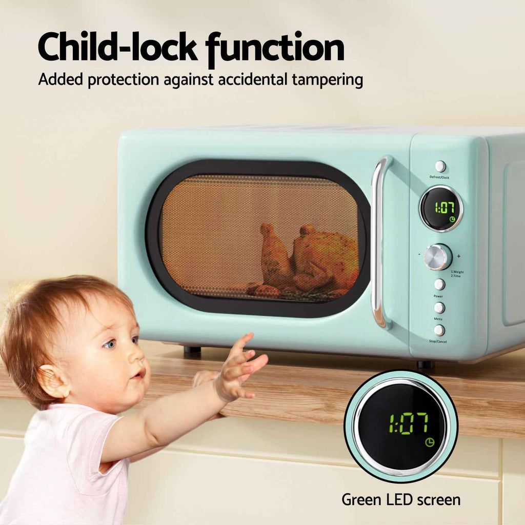 Devanti 20L Microwave Oven 700W Green