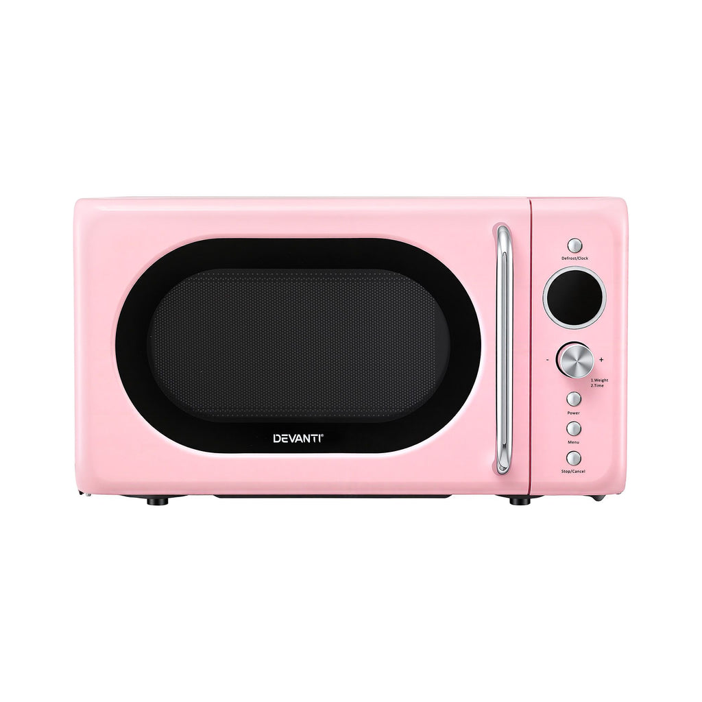 Devanti 20L Microwave Oven 700W Pink