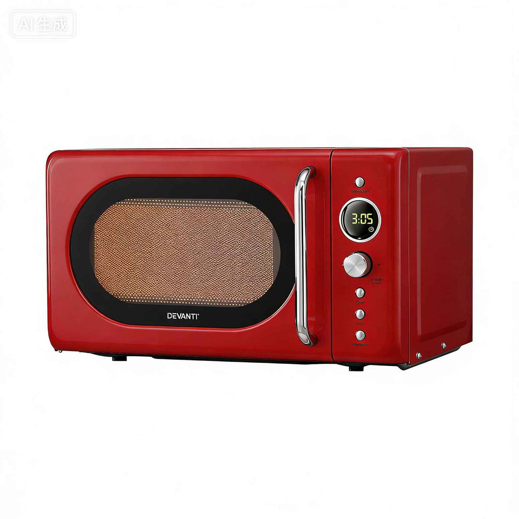 Devanti 20L Microwave Oven 700W Red
