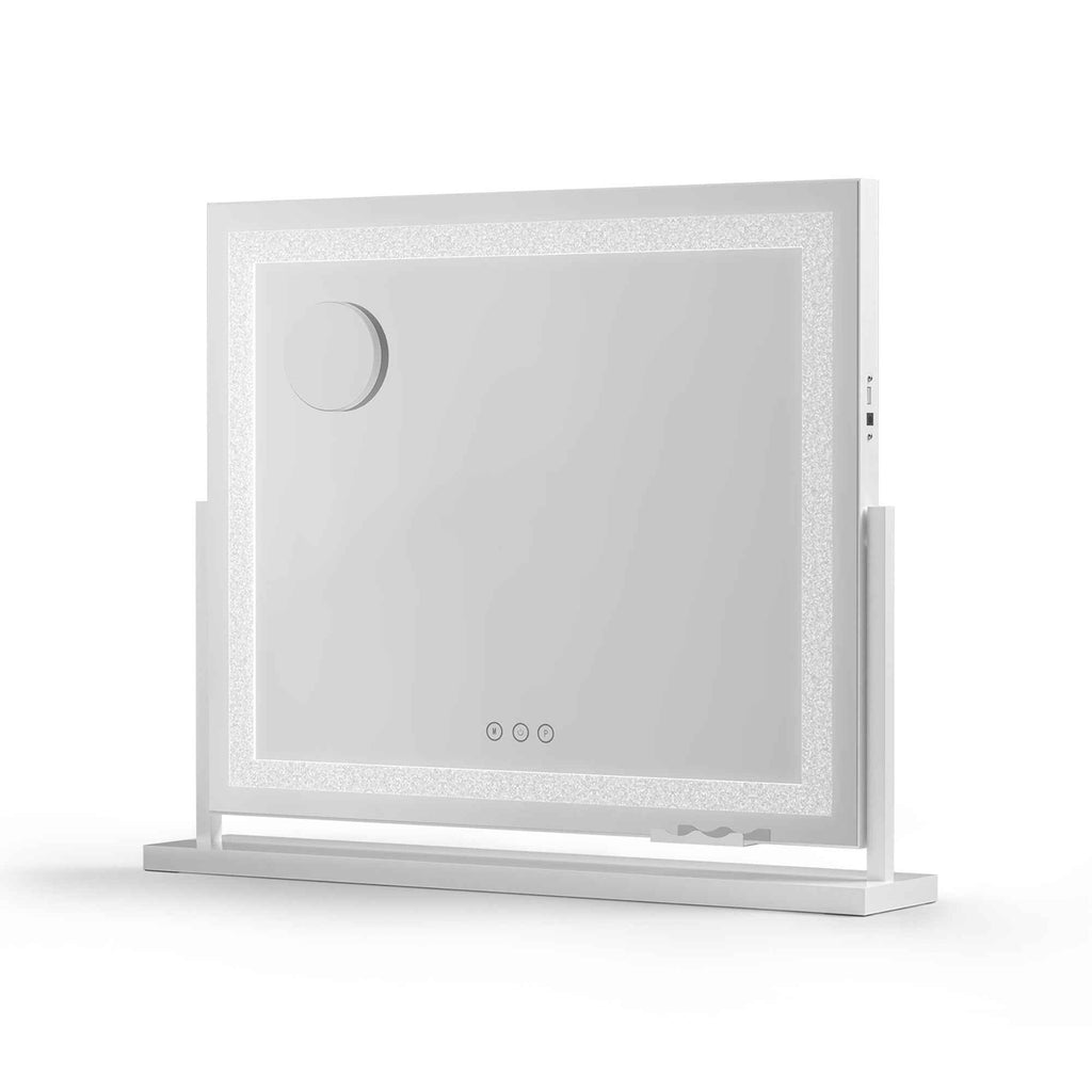 Embellir Makeup Mirror 60x50cm 360～ Rotatable Vanity Mirror with Lights Crystal LED