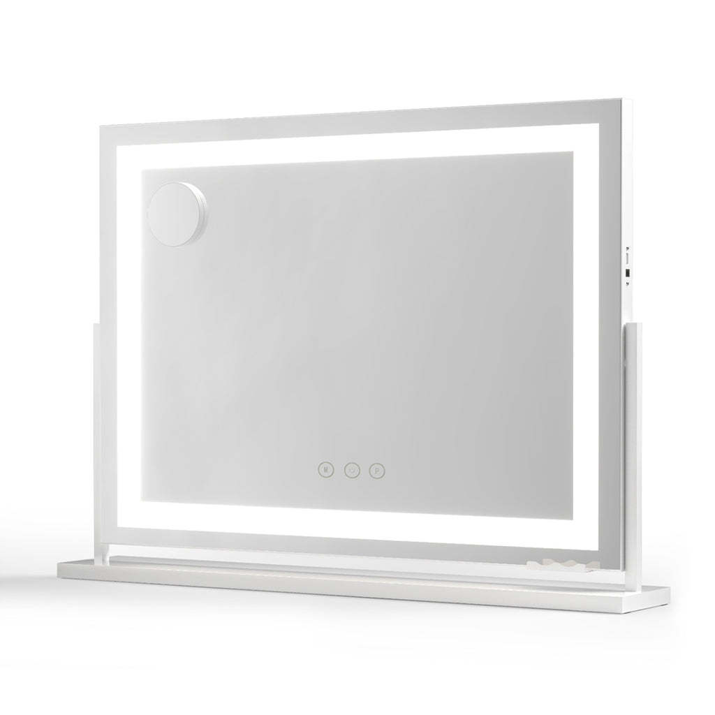 Embellir Makeup Mirror 80x58cm 360～ Rotatable Vanity Mirror with Lights Bright Light Strip Adjustable - YDS.com.au