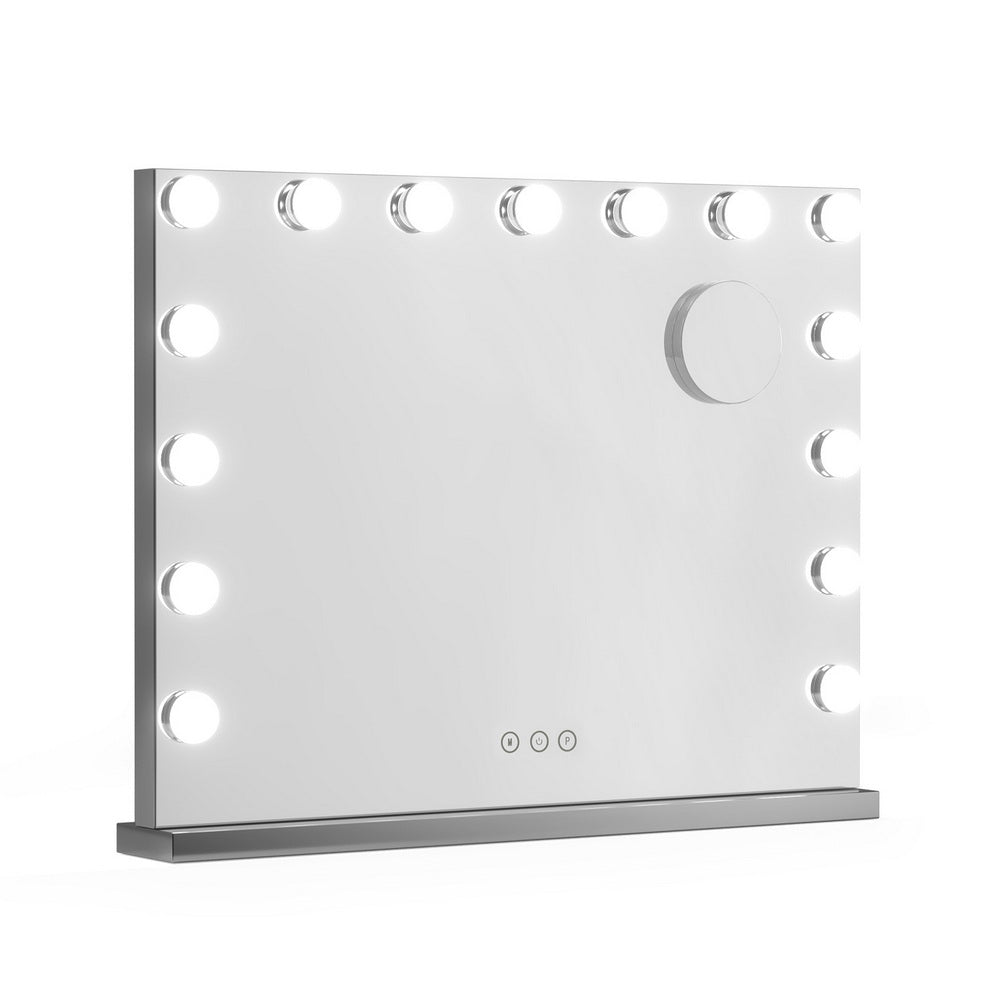 Espejo de maquillaje Embellir 58x46cm Hollywood Vanity con luz LED de sobremesa para pared