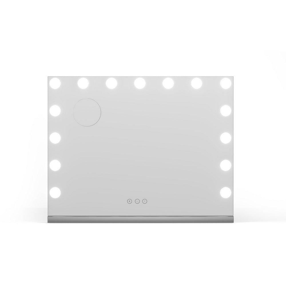 Espejo de maquillaje Embellir 58x46cm Hollywood Vanity con luz LED de sobremesa para pared
