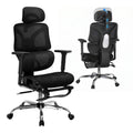Artiss Ergonomic Office Chair Footrest Black