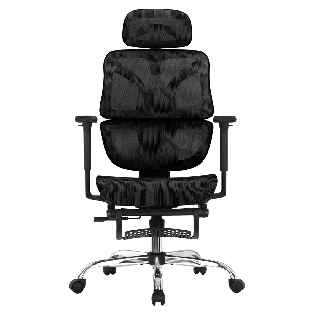 Artiss Ergonomic Office Chair Footrest Black