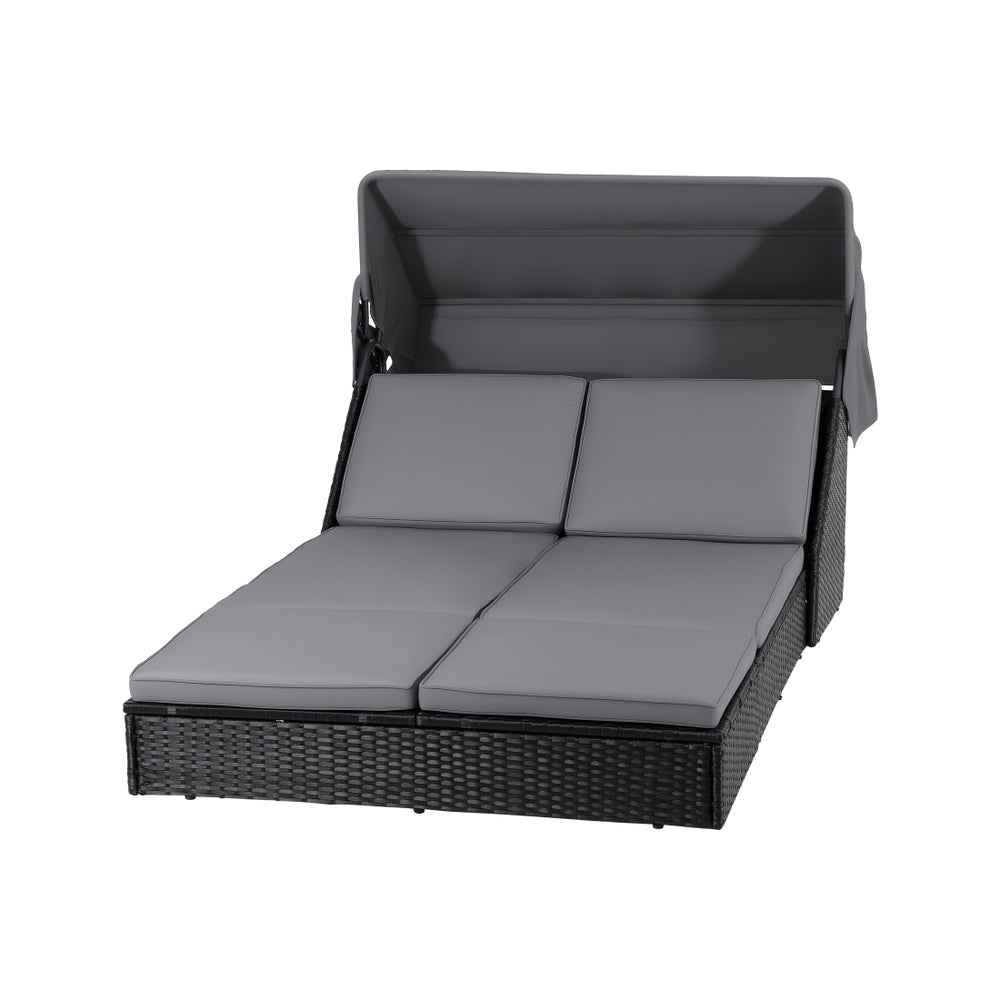 Gardeon Outdoor Day Bed Sun Lounge Setting Wicker Lounger Patio Furniture