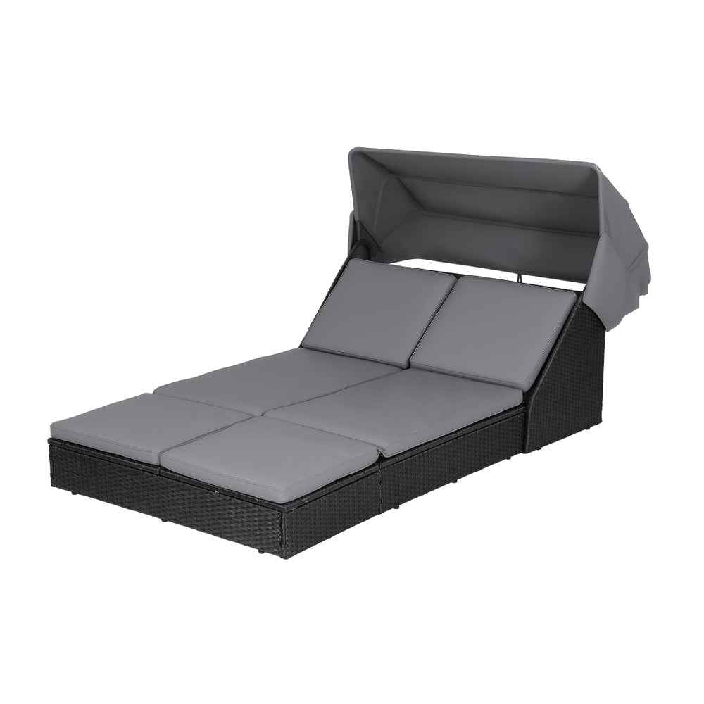 Gardeon Outdoor Day Bed Sun Lounge Setting Wicker Lounger Patio Furniture
