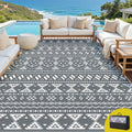 Gardeon Outdoor Rugs 274x366cm Large Carpet Reversible Area Mat PP Dual-Sided Patio Rug Bohemian