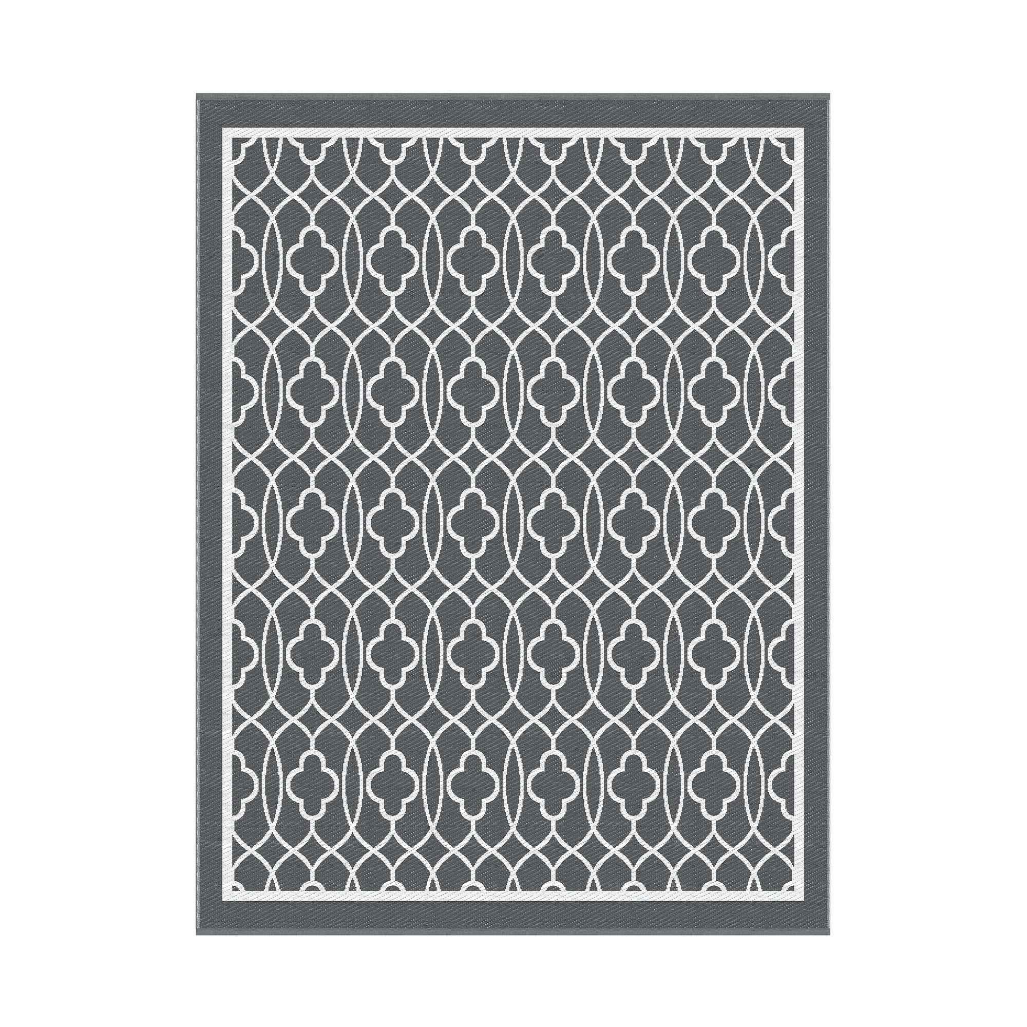Gardeon Outdoor Rugs 274x366cm Large Carpet Reversible Area Mat PP Dual-Sided Patio Rug