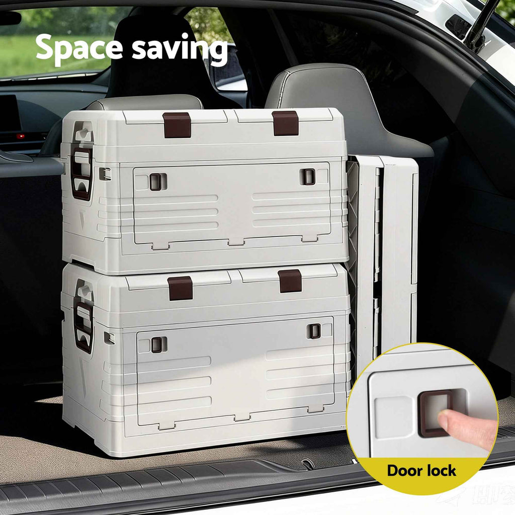 Gardeon 60L Outdoor Storage Box Foldable Camping Collapsible Bins Organizer