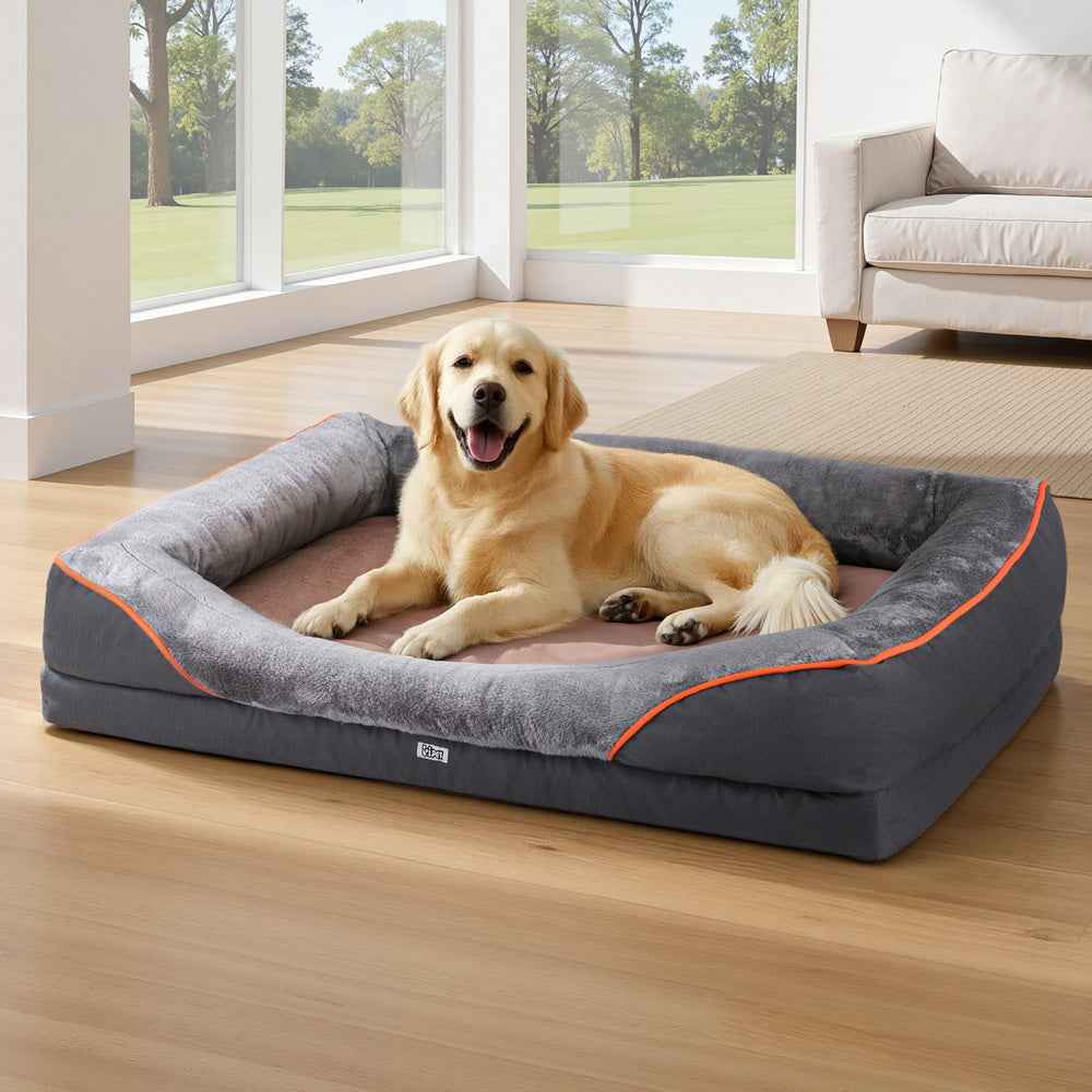 i.Pet Pet Bed Orthopedic Washable Dog Bed Plush Fleece Sofa Cushion Mat