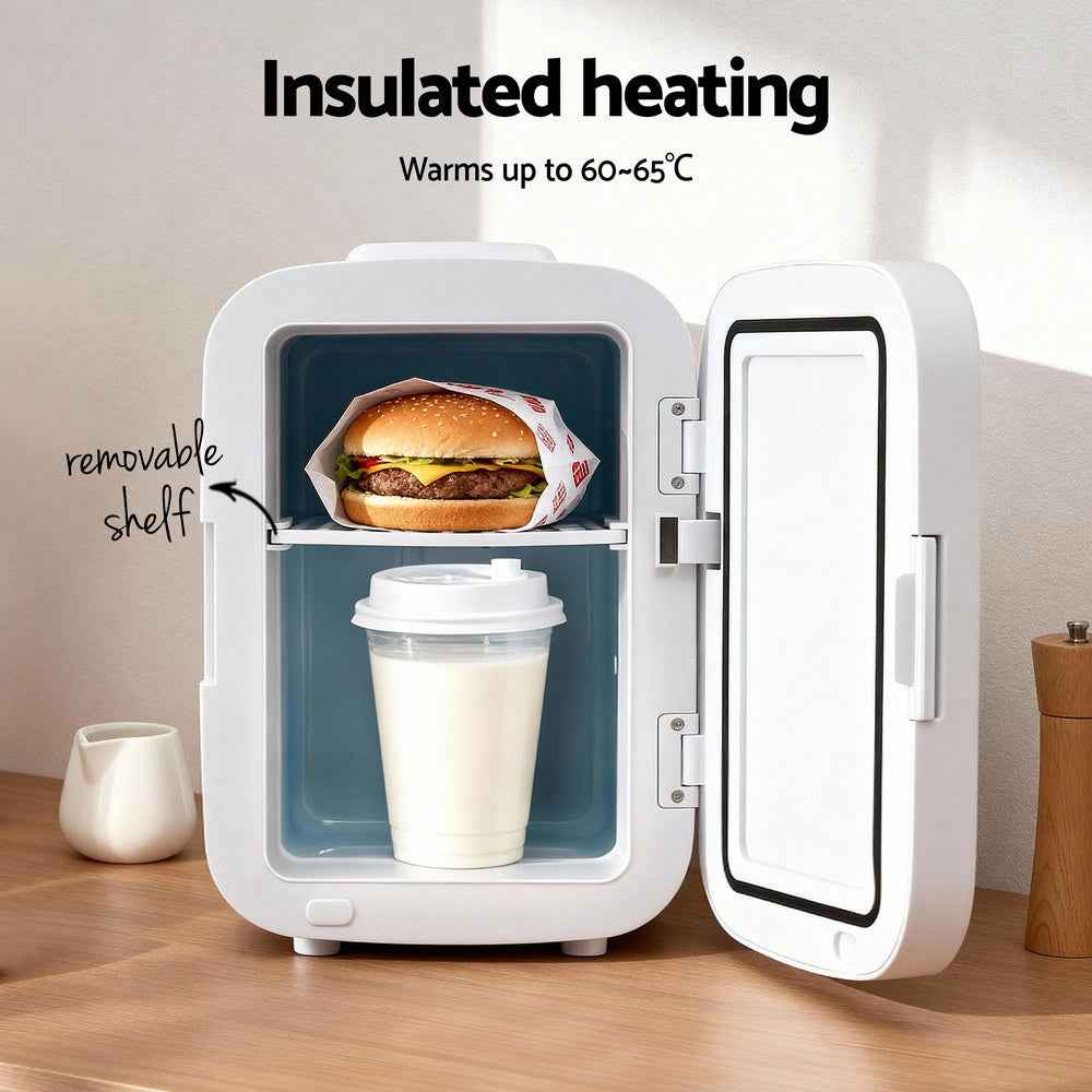 Glacio Mini Fridge Portable 13L White Electric Cooler Warmer 12V 220V