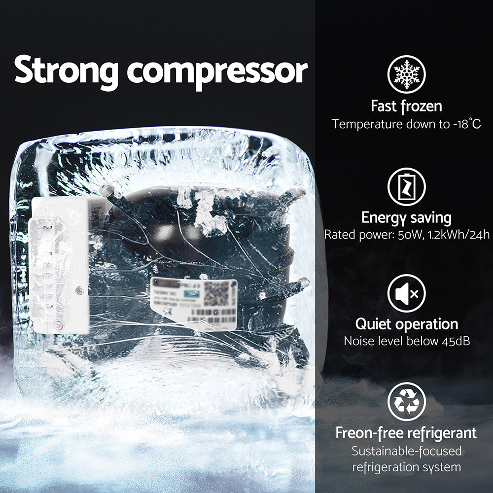 Glacio 100L 便携式冰箱冷冻柜酒吧直立式 12V/24V/240V 露营大篷车