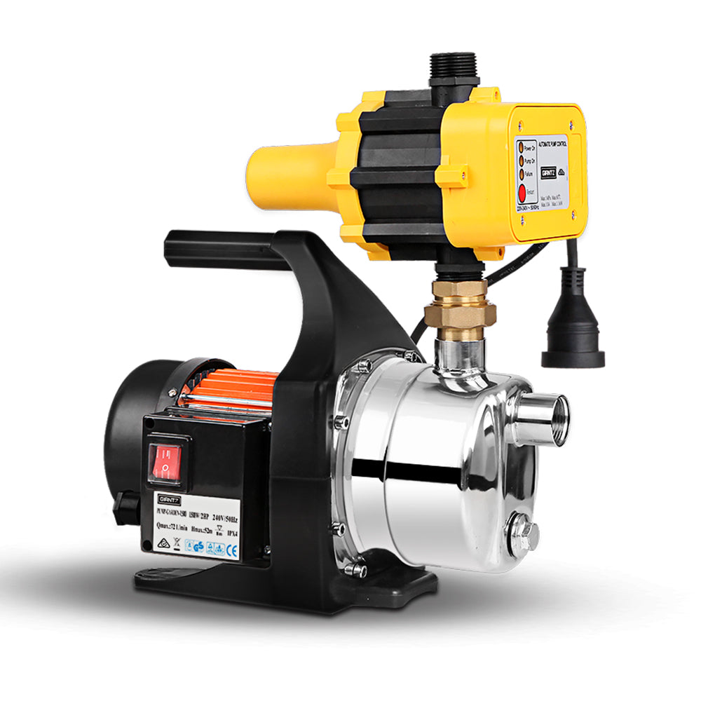 Bomba de agua de jardín de alta presión Giantz de 1500 W con controlador automático
