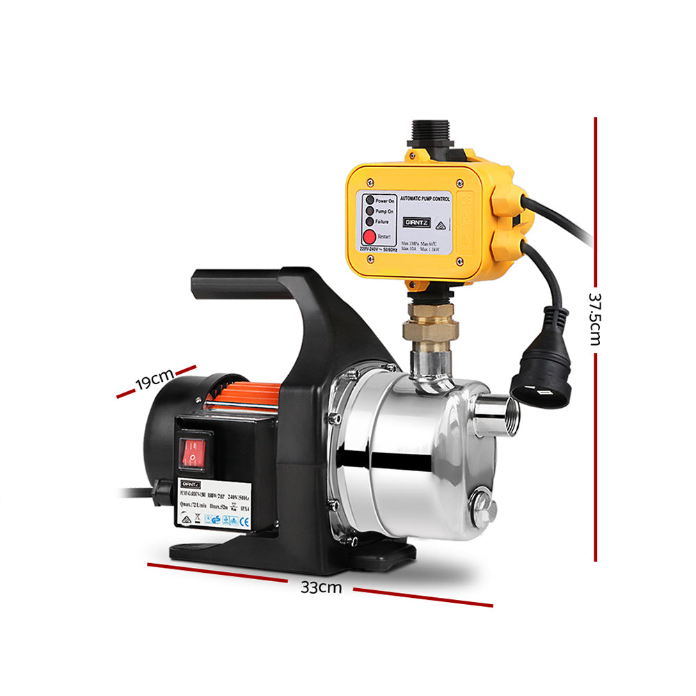 Bomba de agua de jardín de alta presión Giantz de 1500 W con controlador automático