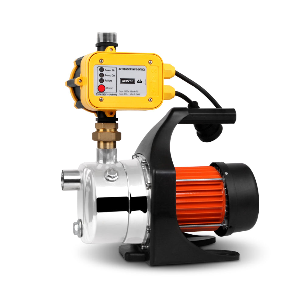 Bomba de agua de jardín de alta presión Giantz de 1500 W con controlador automático