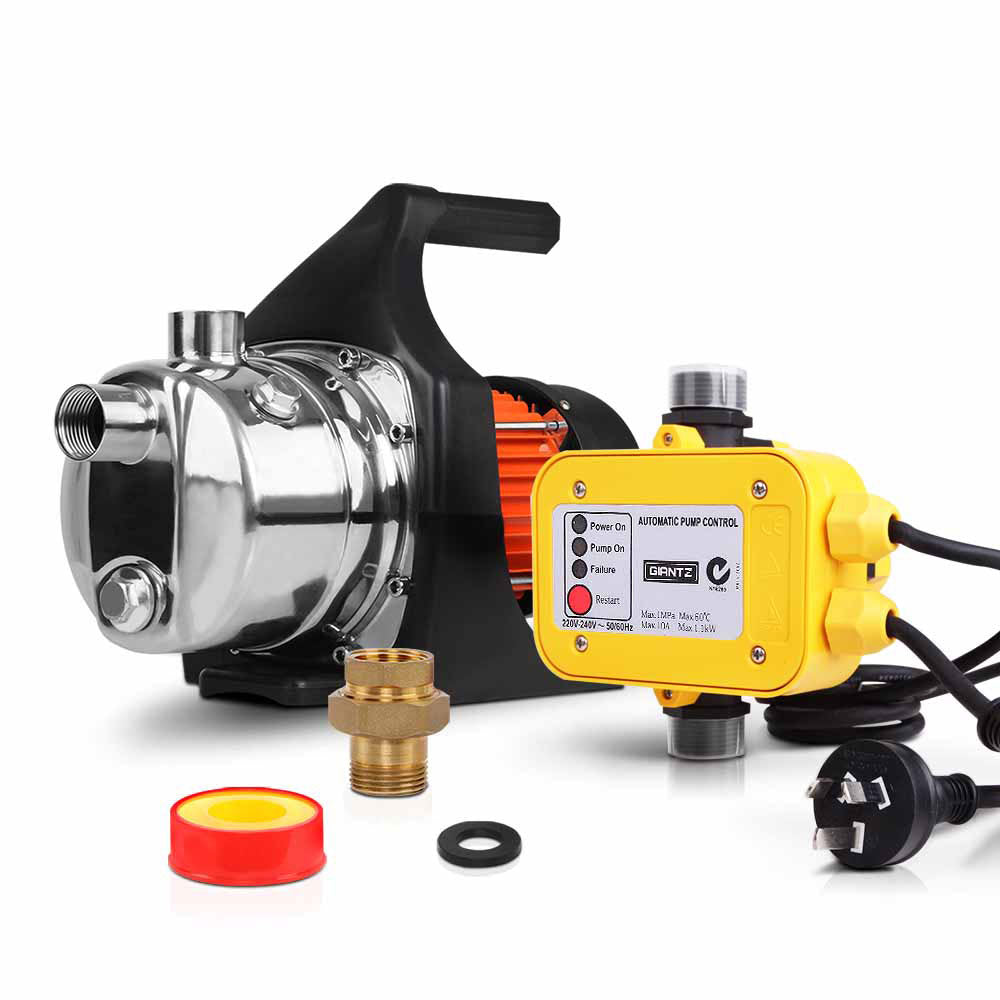 Bomba de agua de jardín de alta presión Giantz de 1500 W con controlador automático