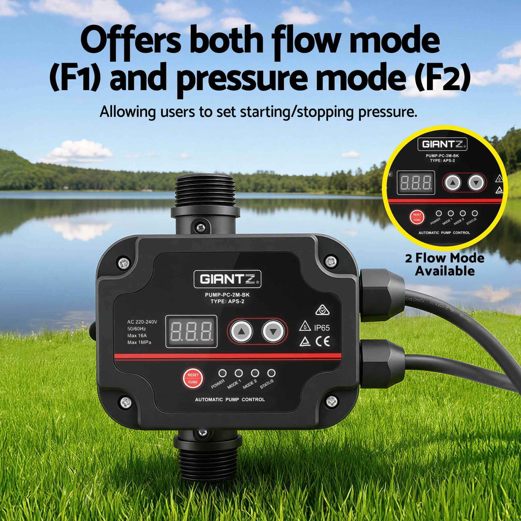 Giantz Peripheral Water Pump Automatic Controller Clean Garden Rain Tank 0.5HP
