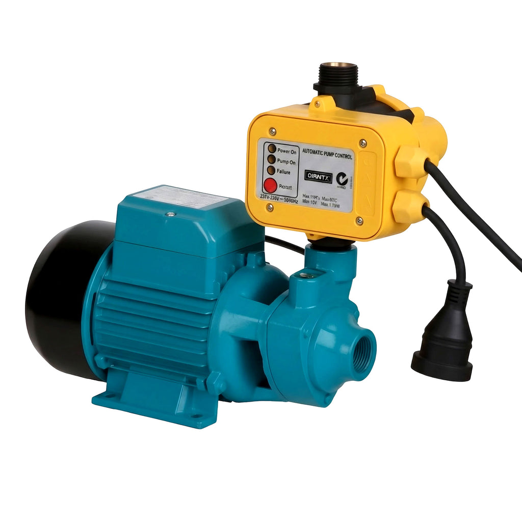 Bomba periférica automática Giantz para riego de tanques de lluvia para jardín, granja y agua limpia QB80