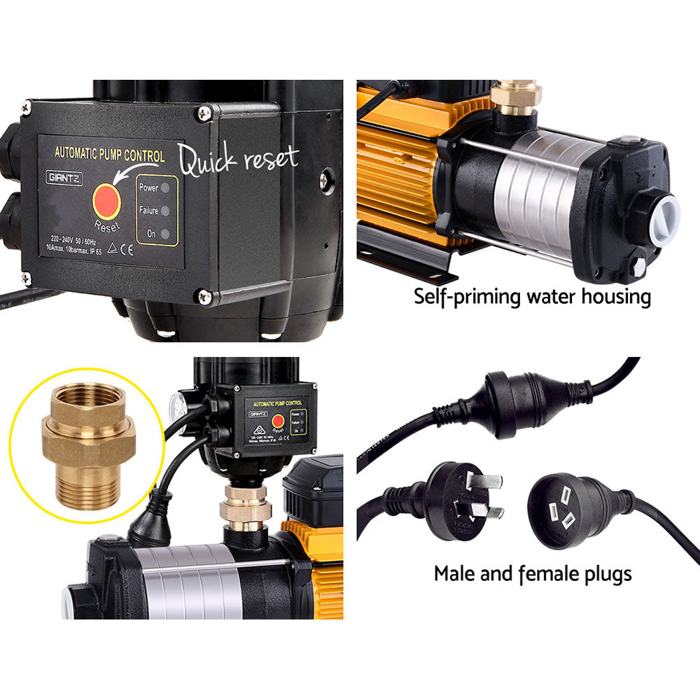 Giantz 2500W 多级水泵 压力雨水箱 农家灌溉