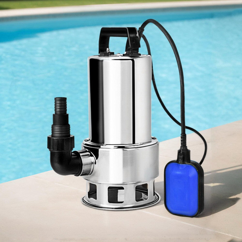 Giantz 1800W 潜水污水泵 钻孔水箱井钢制自动清洁