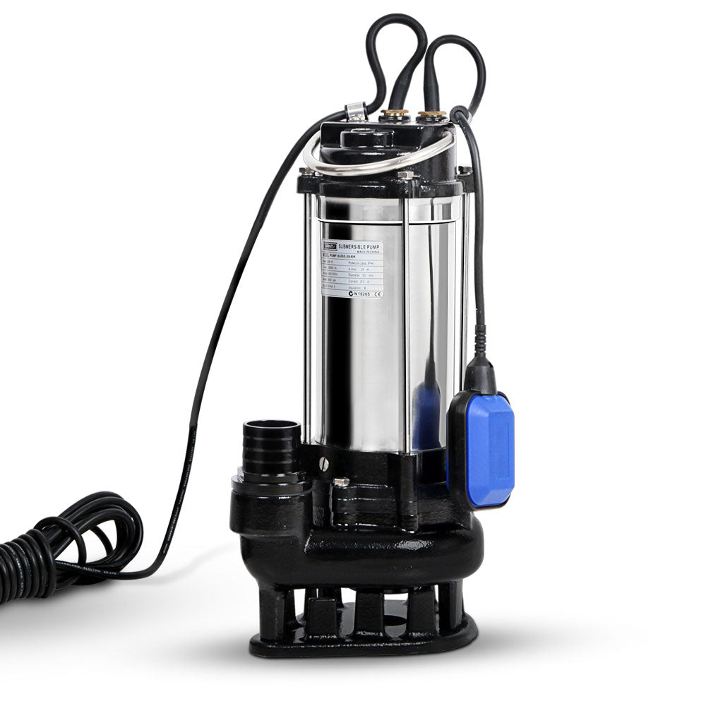 Giantz 2000W 潜水污水泵 钻孔水箱井 钢制 自动