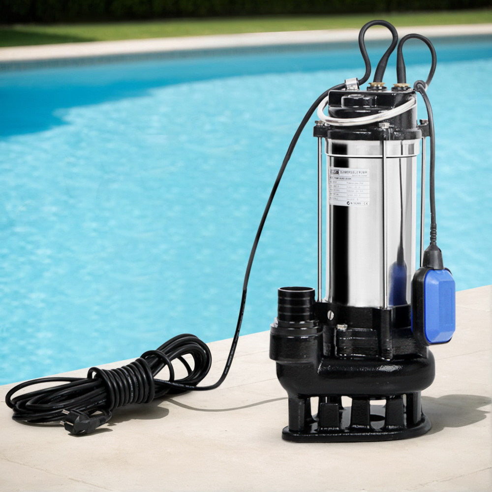Giantz 2000W 潜水污水泵 钻孔水箱井 钢制 自动