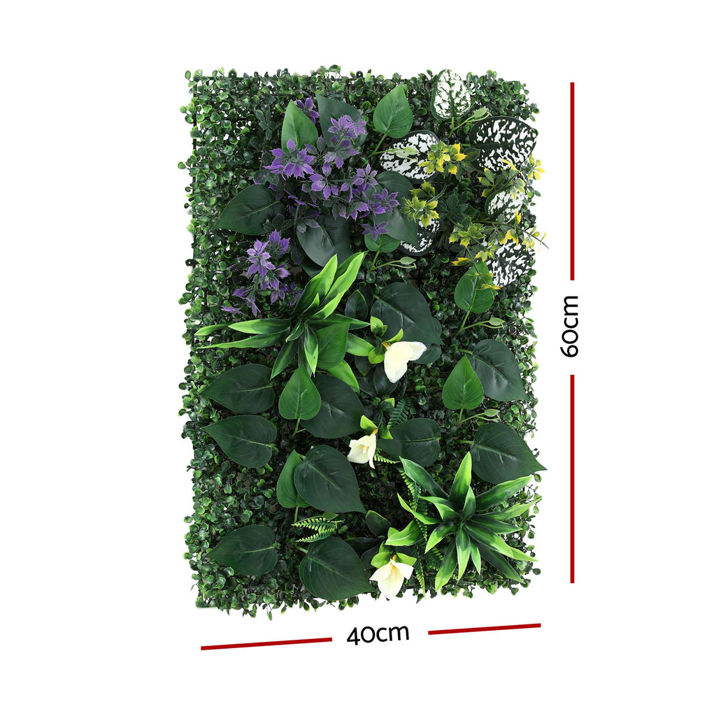 Gardeon 4PCS Artificial Plant Wall Panels 40X60CM Boxwood Panel Hedge Grass Backdrop Backyard Green Decor