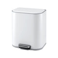 Cefito 20L Trash Bin Steel Pedal Bins Soft Close Kitchen Rubbish Waste Can White