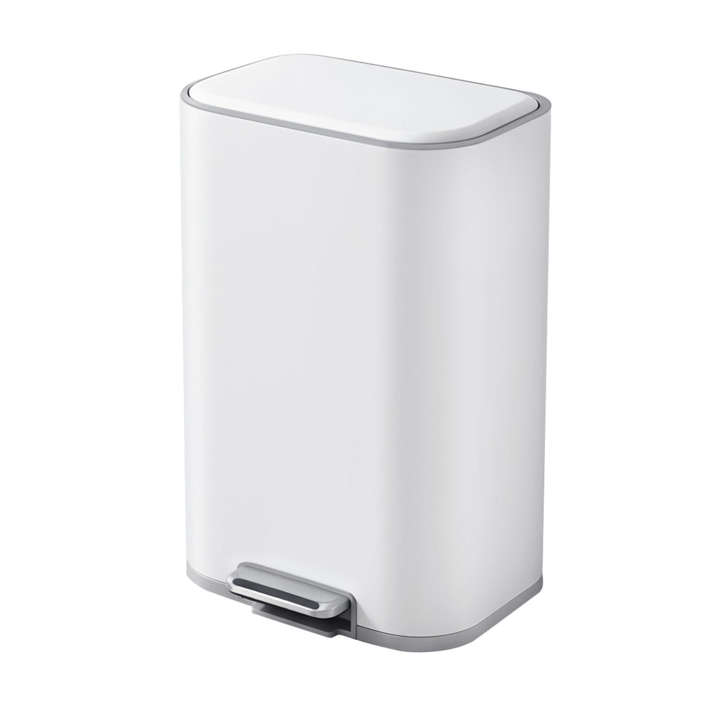 Cefito 30L Pedal Rubbish Bin Kitchen Trash Garbage Waste Can Soft Close White