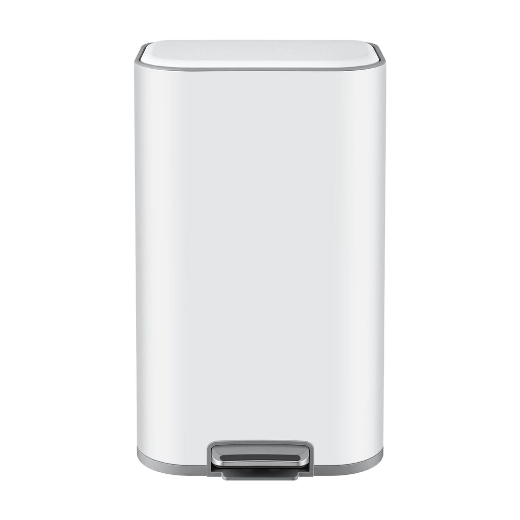 Cefito 30L Pedal Rubbish Bin Kitchen Trash Garbage Waste Can Soft Close White