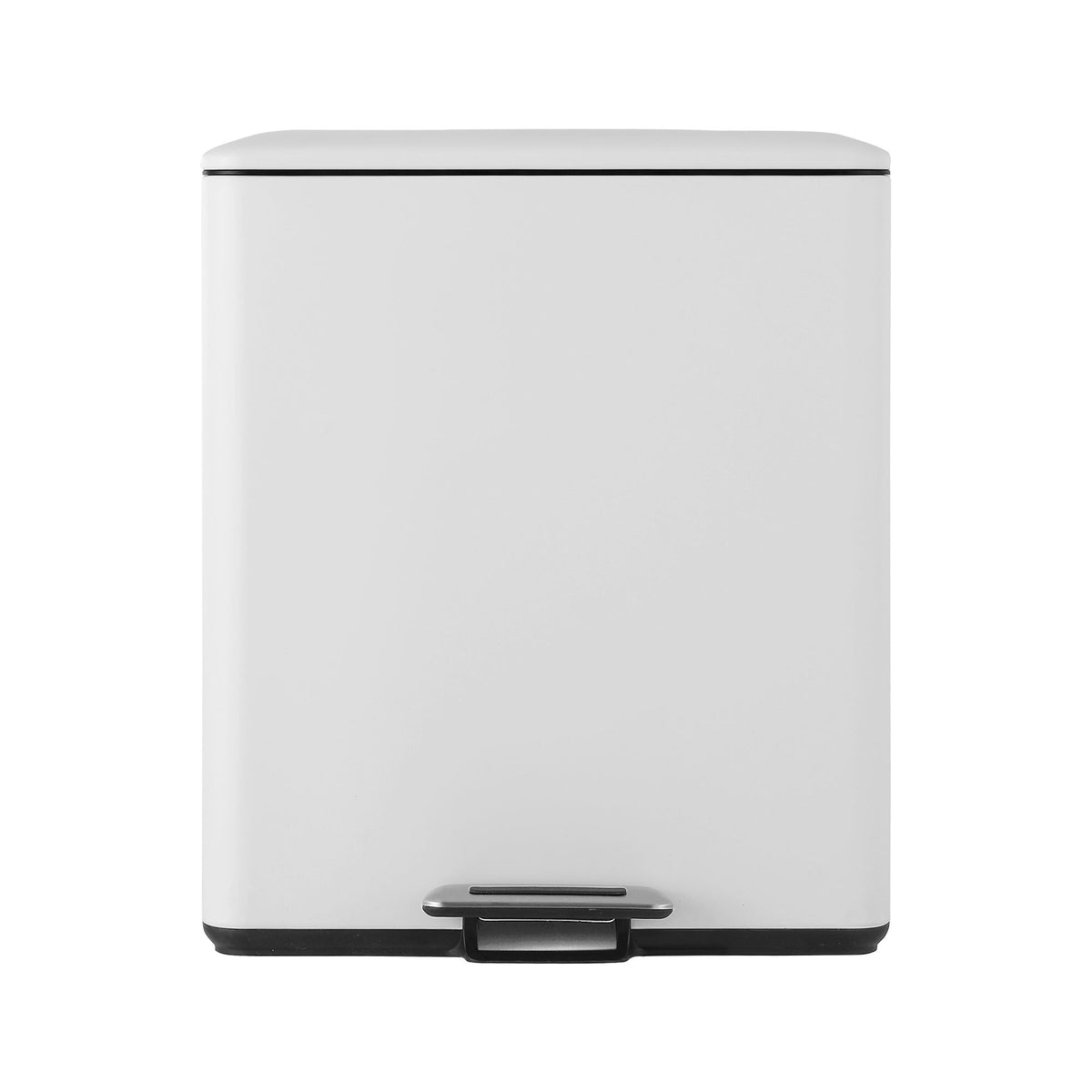 Cefito Pedal Bins Rubbish Bin Dual Compartment Waste Recycle Dustbins 40L White