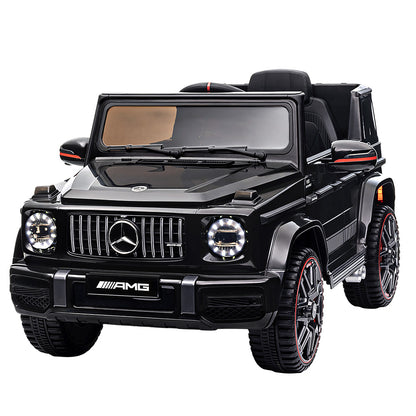 Coche eléctrico para niños Mercedes-Benz AMG G63 con licencia, coche de juguete con mando a distancia, color negro