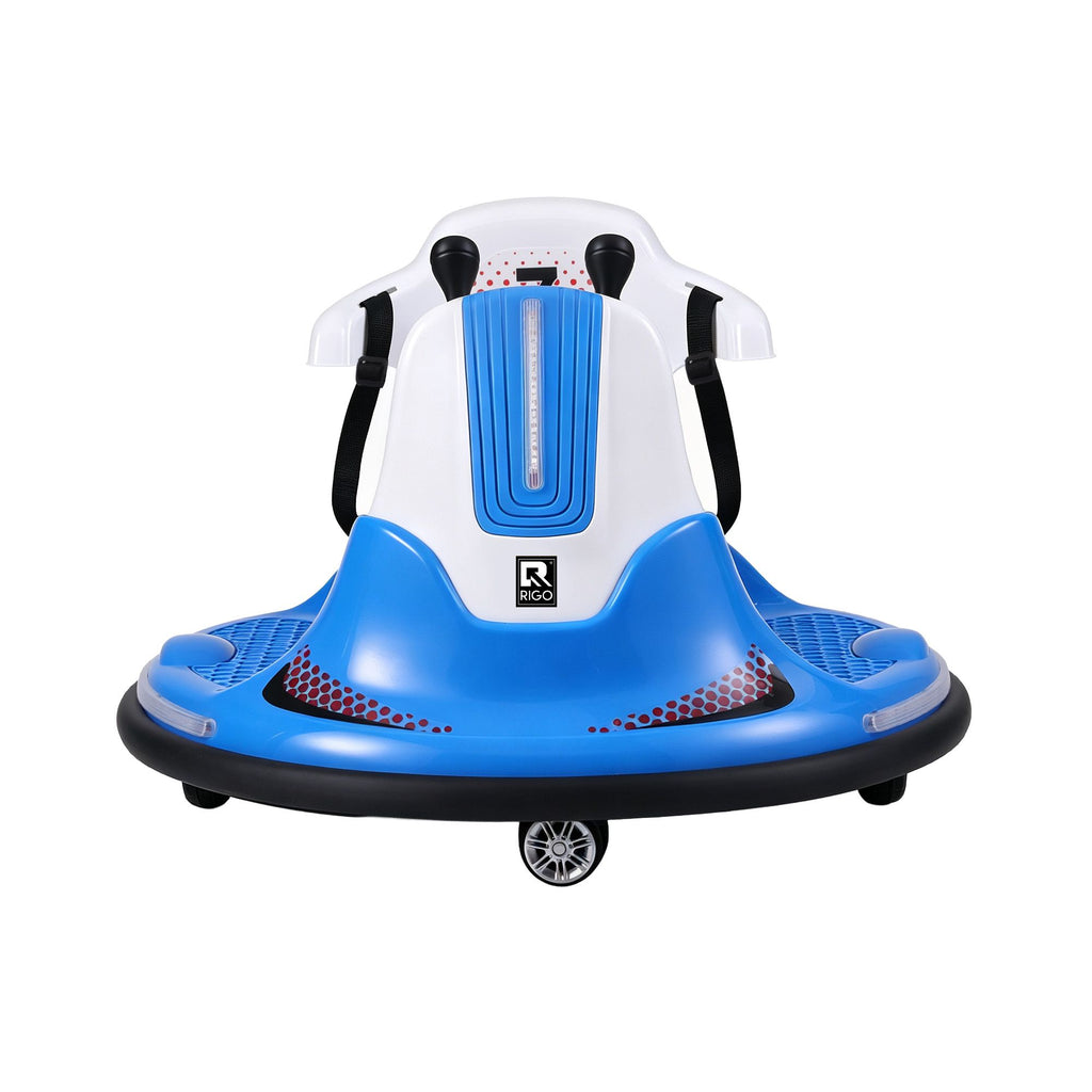 Rigo Ride on Cars Kids Bumper 12V Ride on Toy Toddler Remote Control Blue