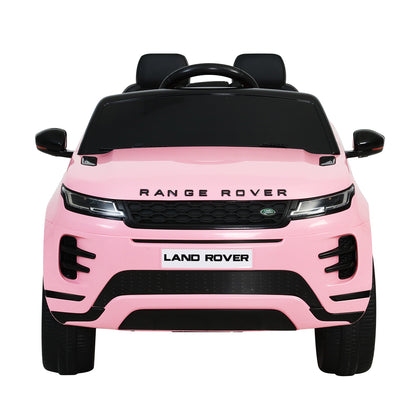 Coche eléctrico para niños con licencia Land Rover, coche de juguete con mando a distancia, batería de 12 V, color rosa